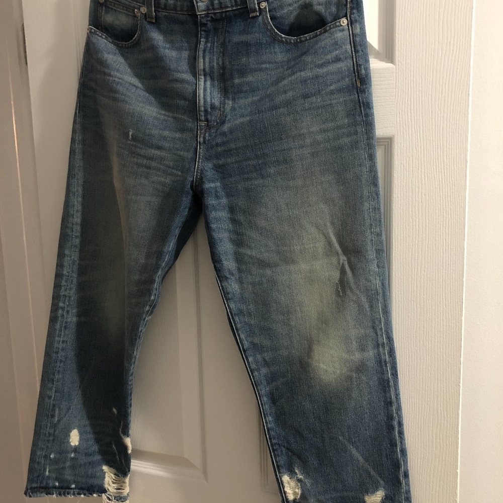 Madewell Rivet & Thread High Rise Slim Boyjeans - Picture 3 of 7